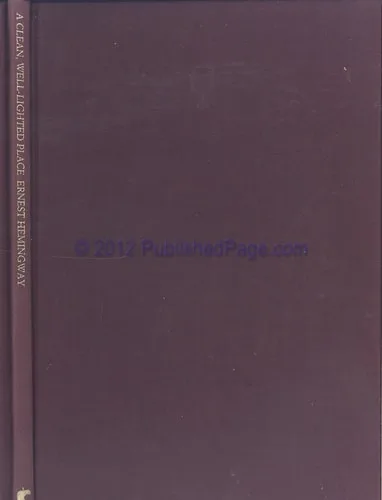 A Clean Well-Lighted Place cover
