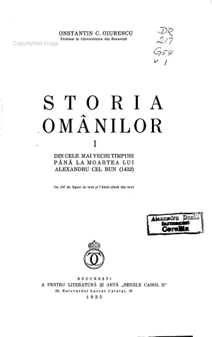 Istoria Românilor I