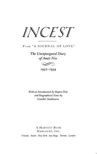 INCEST cover