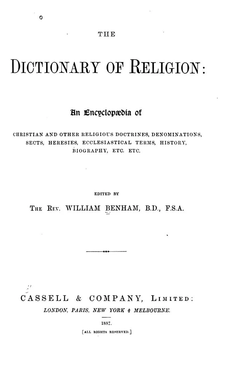The Dictionary of Religion