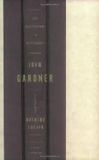 On Becoming a Novelist