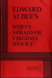 Who's Afraid of Virginia Woolf?