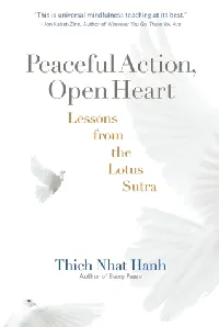 Peaceful Action, Open Heart: Lessons from the Lotus Sutra
