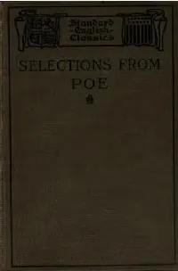Selections From Poe [6 stories, 35 poems]