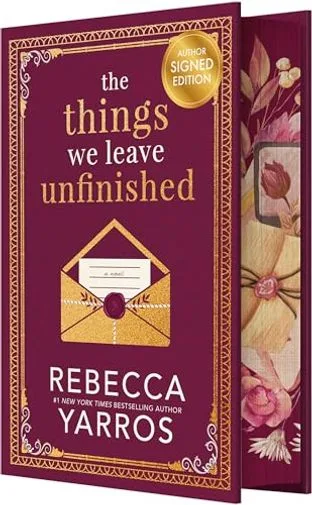 THE THINGS WE LEAVE UNFINISHED by Rebecca Yarros — book cover