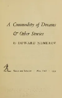 A commodity of dreams & other stories