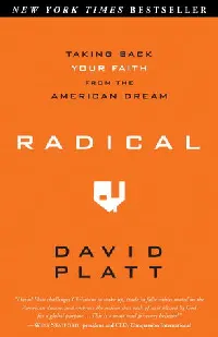 Radical: Taking Back Your Faith from the American Dream