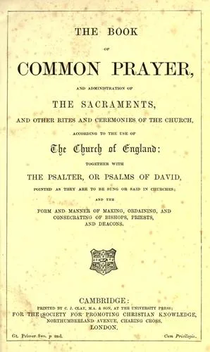 Book of common prayer cover
