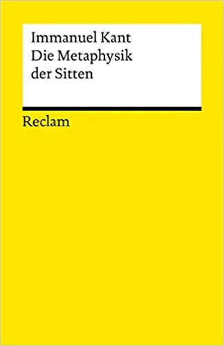 Die Metaphysik der Sitten. cover