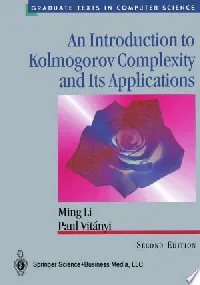 An Introduction to Kolmogorov Complexity and Its Applications