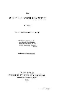 The Wept of Wish-ton-wish: A Tale