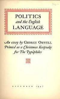 Politics and the English Language cover