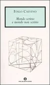 Mondo scritto e mondo non scritto cover