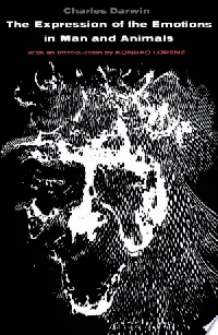 the Expression of the Emotions in Man and Animals