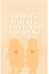 14 Days Where I Loved You the Most