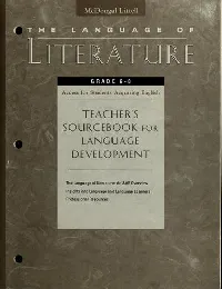 The language of literature