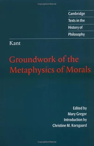 Groundwork of the Metaphysics of Morals cover