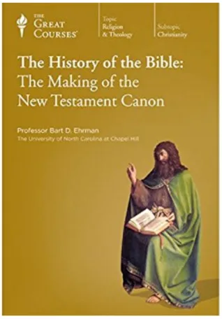 The History of the Bible: The Making of the New Testament Canon cover