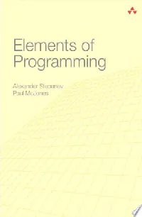 Elements of Programming