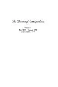 The Brownings' correspondence