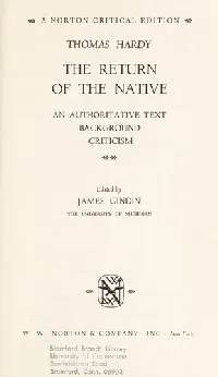 The Return of the Native