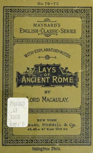 Lays of ancient Rome cover