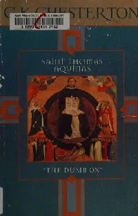 Saint Thomas Aquinas