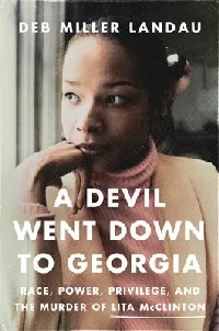 A Devil Went Down to Georgia: Race, Power, Privilege, and the Murder of Lita McClinton