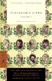 Plutarch's Lives: Volume I