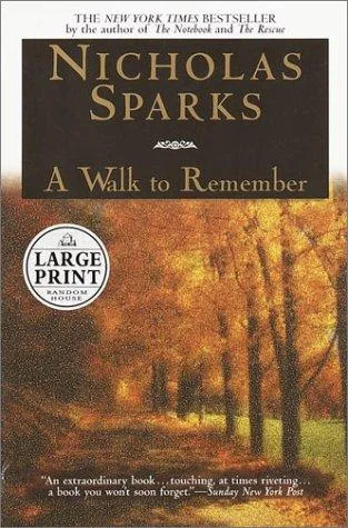 A walk to remember by Nicholas Sparks — book cover