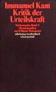 Kritik der Urteilskraft (Werkausgabe) cover