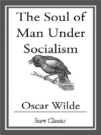 The Soul of Man Under Socialism