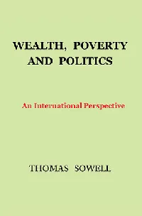 Wealth, Poverty and Politics: An International Perspective