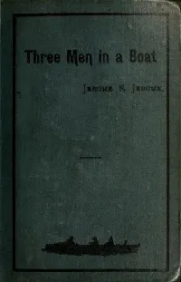 Three Men in a Boat (to say nothing of the dog)