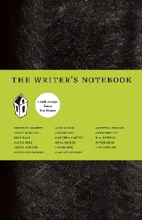 The Writer's Notebook: Craft Essays from Tin House
