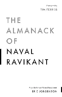The Almanack of Naval Ravikant: A Guide to Wealth and Happiness