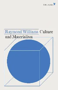 Culture and Materialism