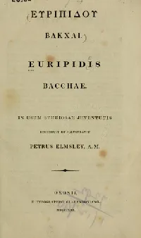 Bacchae
