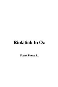 Rinkitink in Oz