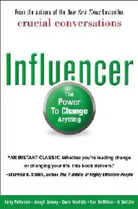 Influencer: The Power to Change Anything