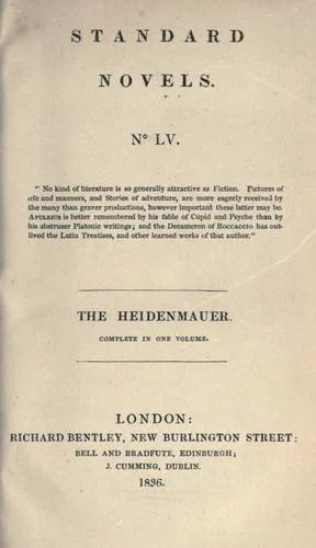 The Heidenmauer (The heathens' wall); or the Benedictines cover