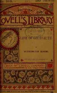 Oliver Goldsmith