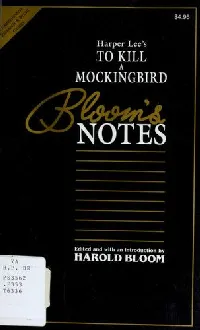 Harper Lee's to Kill a Mockingbird (Blooms Notes)