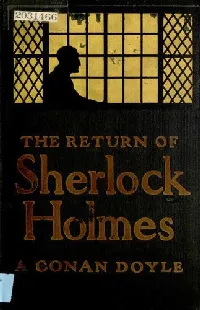 The Return of Sherlock Holmes
