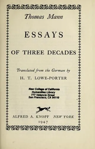 Essays of three decades