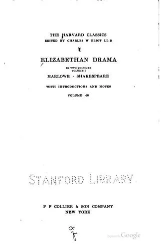 Elizabethan Drama cover