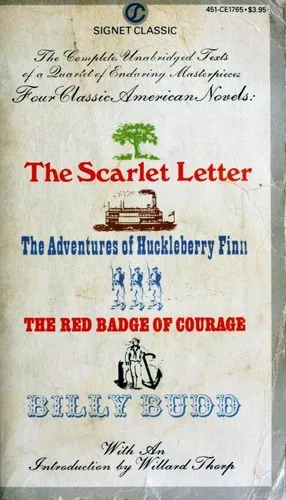 Adventures of Huckleberry Finn / Billy Budd / Red Badge of Courage / Scarlet Letter cover