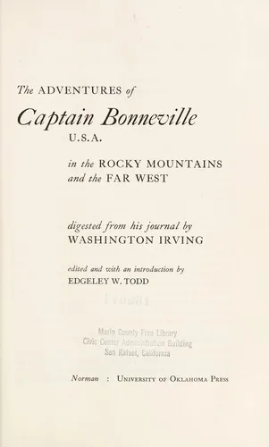 The adventures of Captain Bonneville, U.S.A. cover