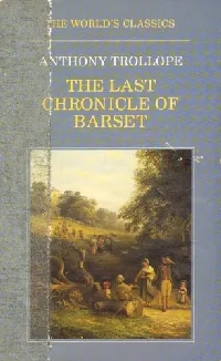 The Last Chronicle of Barset