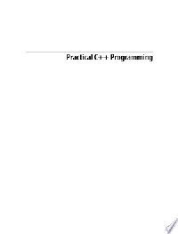 Practical C++ Programming